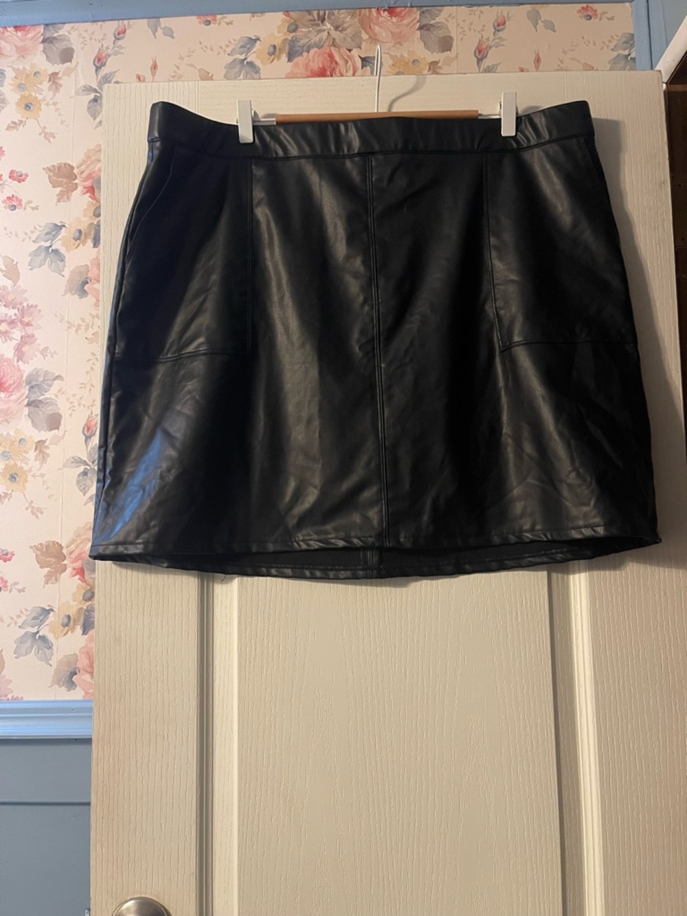 Maurices Black Faux Leather Mini Skirt